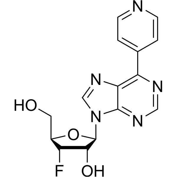 9-(3-Deoxy-3-fluoro-β-D-ribofuranosyl)-6-(pyridine-4-yl)purine 1612191-93-1